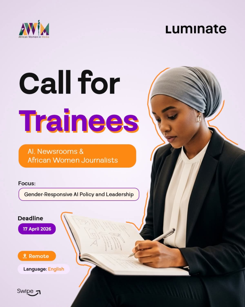 Call for Trainees: AI, Newsrooms and African Women
